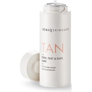 IONIQ Skincare TAN Dark Premium zelfbruiner cartridge voor maximaal 7 dagen streepvrij, diepe goudglans in 3 minuten (1 x 100 ml)