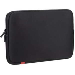 RIVACASE Laptophoes tot 13,3 inch - Waterdichte en ultralichte notebooktas - Compacte dames en heren aktetas voor laptops (zwart)