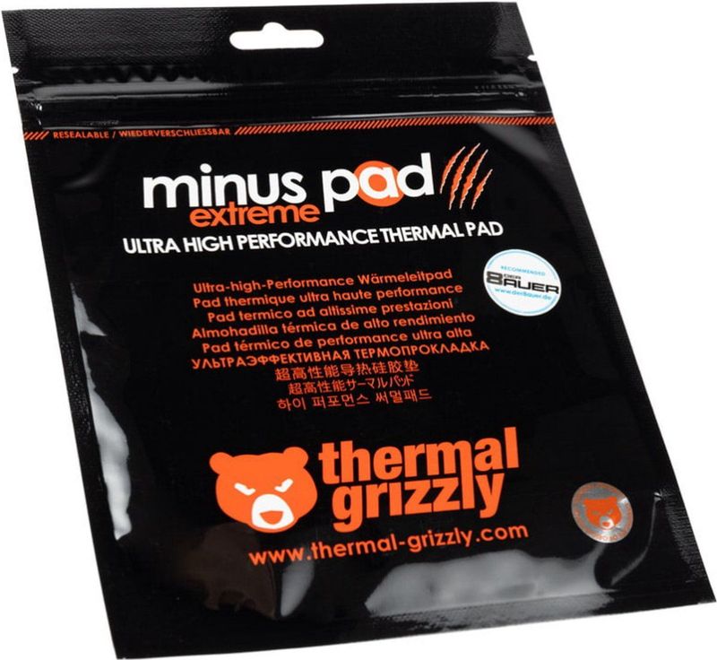 Thermal Grizzly - Minus Pad Extreme - Warmtegeleidingskussen - Bruin - 120 × 20 × 1,5 mm