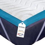 Komfortec Topper 90x200x7,5 cm - Traagschuim Topdekmatras - Orthopedisch - Afneembaar en Wasbaar