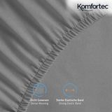 Komfortec® Hoeslaken - 180x200 - Microvezel - Zacht - Ademend