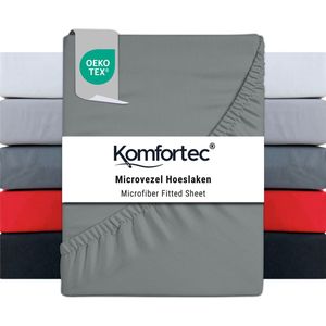 Komfortec® Hoeslaken - 180x200 - Microvezel - Zacht - Ademend