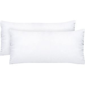 Komfortec Hoofdkussen 40x80 cm (2 stuks set), Hotelkwaliteit Slaapkussen, Hoofdkussen Slaapkamer, Wasbaar, Ergonomisch (Wit)