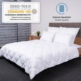 Komfortec Hoofdkussen 80x80 cm (2 stuks set), Hotelkwaliteit Slaapkussen, Hoofdkussen Slaapkamer, Wasbaar, Ergonomisch (Wit)