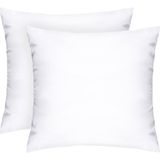Komfortec Hoofdkussen 80x80 cm (2 stuks set), Hotelkwaliteit Slaapkussen, Hoofdkussen Slaapkamer, Wasbaar, Ergonomisch (Wit)
