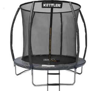 Kettler Trampoline Jump - 244cm rond - incl. veiligheidsnet - incl. ladder - zwart