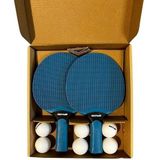 KETTLER Match - Tafeltennisbatjes - set van 2 batjes & 6 ballen - Pingpong batjesset - outdoor