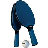 KETTLER Match - Tafeltennisbatjes - set van 2 batjes & 6 ballen - Pingpong batjesset - outdoor