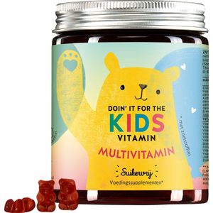 Bears with Benefits Multivitamine Gummies voor kinderen - 60 stuks maandelijkse voorraad | Vanaf 4 jaar -vitamine A-Z immuuncomplex- zonder toevoegingen, suikervrij, vegan | Bears with Benefits -Doin it for the Kids