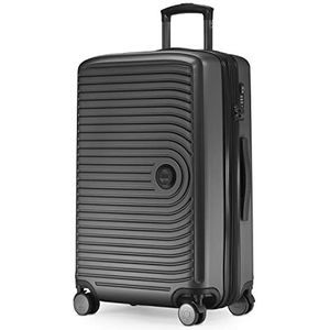 HAUPTSTADTKOFFER Mitte - Middelgrote koffer met harde schaal, TSA, 4 wielen, ruimbagage met 8 cm volumevergroting, 68 cm, 88 L, Grafieten