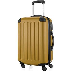 HAUPTSTADTKOFFER - Spree - 4 dubbele wielen handbagage hardshell uitbreidbare koffer 55 cm trolley, 42 liter, Herfst goud