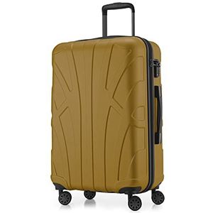 Suitline Trolley 3 maten (55 cm, 66 cm, 76 cm, 15 cm), herfstgoud, 66 cm koffer, koffer, 66 cm Koffer