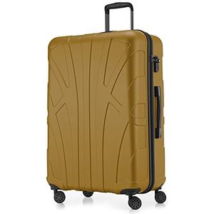 Suitline Handbagage hardcase koffer trolley rolkoffer reiskoffer, Herfstgoud, 76 cm, koffer