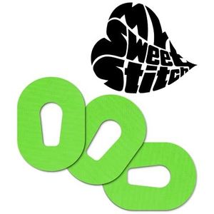 MySweetStitch | Pleister voor de Dexcom G6 Sensor | waterdicht, ademend en huidvriendelijk (25 stuk) | Made in Germany | Buiten Ø 70 x55mm | Groen