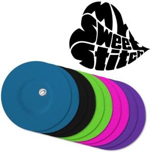 MySweetStitch | Pleister voor de Freestyle Libre 3 Sensor met VENTILATIEGAT | Waterdicht, ademend en huidvriendelijk Rond (10 stuks) | Made in Germany | Buiten Ø 65mm, binnen Ø 6mm | Regenboog
