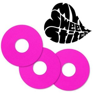 MySweetStitch | Pleister voor de Freestyle Libre 3 Sensor | waterdicht, ademend en huidvriendelijk (25 stuks) | Made in Germany | Buiten Ø 60mm, binnen Ø 20mm | Roze