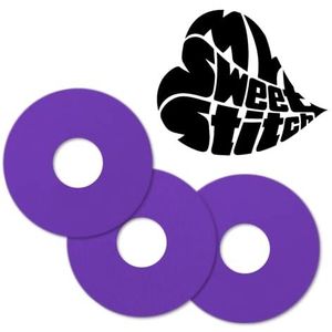 MySweetStitch | Pleister voor de Freestyle Libre 3 Sensor | waterdicht, ademend en huidvriendelijk (25 stuks) | Made in Germany | Buiten Ø 60mm, binnen Ø 20mm | Paars