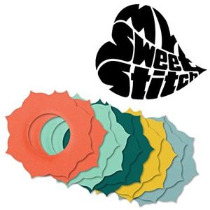 MySweetStitch | Pleister voor de Freestyle Libre 1 & 2 Sensor | waterdicht, ademend en huidvriendelijk - Mandala (10 stuk) | Made in Germany | Buiten Ø 70mm, binnen Ø 28mm | Pastel