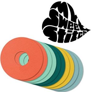 MySweetStitch | Pleister voor de Freestyle Libre 3 Sensor | waterdicht, ademend en huidvriendelijk (25 stuks) | Made in Germany | Buiten Ø 60mm, binnen Ø 20mm | Pastel