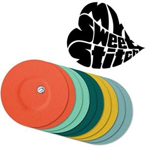 MySweetStitch - Freestyle Libre 3 Sensor Pleister - Pastel - Rond - 25 Stuks - Waterdicht en Ademend