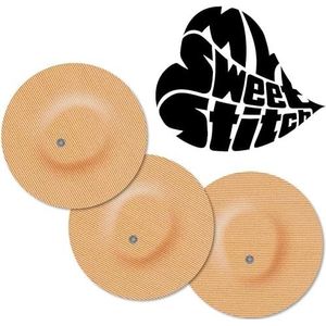 MySweetStitch | Pleister voor Dexcom G7 Sensor met VENTILATIEGAT | Waterdicht, ademend en huidvriendelijk Rond (10 stuk) | Made in Germany | Buiten Ø 65mm, binnen Ø 4mm | Beige