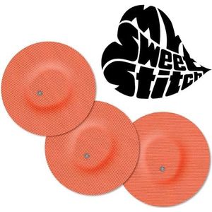 MySweetStitch | Pleister voor Dexcom G7 Sensor met VENTILATIEGAT | Waterdicht, ademend en huidvriendelijk Rond (10 stuk) | Made in Germany | Buiten Ø 65mm, binnen Ø 4mm | Koraal