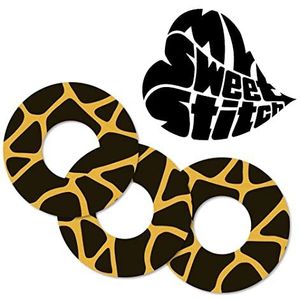 MySweetStitch | Pleister voor de Freestyle Libre 1 & 2 Sensor met VENTILATIEGAT | Waterdicht, ademend en huidvriendelijk Rond (10 stuk) | Made in Germany | Buiten Ø 65mm, binnen Ø 28mm | Savannah