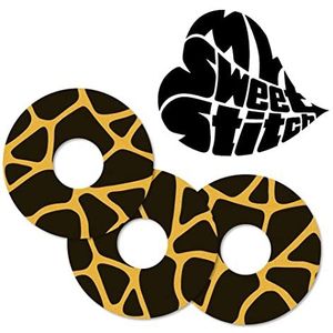 MySweetStitch | Pleister voor de Freestyle Libre 3 Sensor | waterdicht, ademend en huidvriendelijk (25 stuks) | Made in Germany | Buiten Ø 60mm, binnen Ø 20mm | Savannah