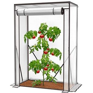 KESSER® Premium tomatenkas foliekas, broeikas klein, tomatenhuis, broeikas met deur om op te rollen - 100 x 50 x 150 cm broeibak, groenten, bloemen, fruit, tuin