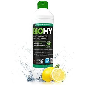 BiOHY Reinigingsmiddel voor zuigwissers (500ml Fles) | 1:200 concentraat voor alle nat- droogzuigers | ideaal voor tegels, PVC, parket, laminaat & tapijt | ecologisch (Saugwischer)