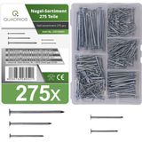 Spijkers - Verzinkte Nagels - Staal - 275 Stuks - Assortimentsdoos