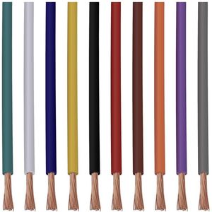 Quadrios 22CW007 Draad 1 x 1.5 mm² Wit, Blauw, Bruin, Oranje, Groen, Geel, Grijs, Violet, Zwart, Rood 1 set(s)