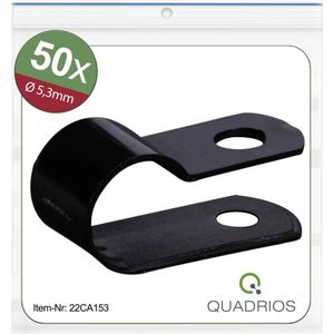 22CA153 Befestigungsschelle schraubbar 22CA153 Bündel-Ø-Bereich 5.3 mm (max) Schwarz 1 Se - Quadrios