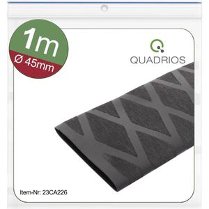 Quadrios 23CA226 Krimpkous zonder lijm Zwart 45 mm 23 mm Krimpverhouding:2:1 1 m