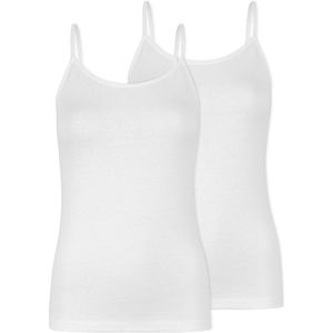 SNOCKS - Spaghetti Top - Dames - Biologisch Katoen - 2-Pack - Slim Fit Pasvorm