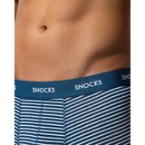 Snocks - Boxershorts - Marine Strepen - 6 Pack - Hoogwaardig Organisch Katoen