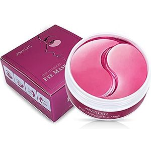 Oogpads met hyaluron - oogmasker - oogmasker - anti-aging collageen gel - oogpads - anti-rimpel - hydraterend - anti-aging - tegen donkere kringen I 60 stuks - variant: roze hydrogel