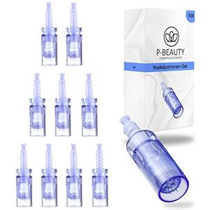 P-Beauty Cosmetic Accessories Dermapen 24 pins A6 naaldenpatronen | reserve naaldpatronen voor auto derma elektrische pen | Microneedling | geschikt voor dermapen A6-apparaten | 10 stuks (24-pins)