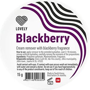 LOVELY Lash Cream Remover voor wimperverlengingen, geur: Blackberry | wimperverwijdercrème voor zachte, snelle en zachte verwijdering van wimperverlenging en wimperlijm, volume en individuele wimpers