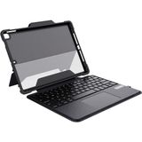 DEQSTER 40-1013779 toetsenbord voor mobiel apparaat Zwart USB + Bluetooth QWERTZ Duits