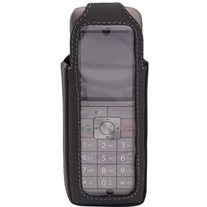 JT Berlin Leren tas voor Gigaset CL660 (CL660HX / CL660 / CL660A / CL690 / C630a) zwart [mobiele telefoon zak van echt leer I 8 niveaus draaibare riemclip I Handmade in Europe]