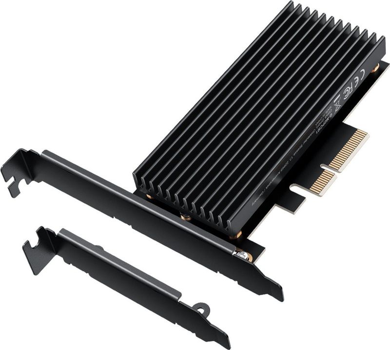 Graugear - PCI-kaart - M.2 PCIe 4.0 - Controlekaart - Aluminium Koellichaam