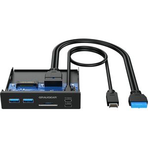 GrauGear - G-MP01CR - USB 3.0-Hub - Zwart - 6 Poorten