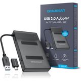Graugear - USB-A/C 3.1 Adapterkabel - Accessoires voor Harde Schijven - Zwart - Kunststof