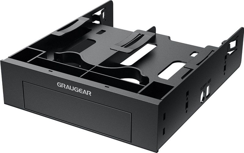 GRAUGEAR - G-CV-235T525 - Inbouwframe - 5,25 inch - Ondersteunt 2x 2,5 inch en 1x 3,5 inch HDD/SSD