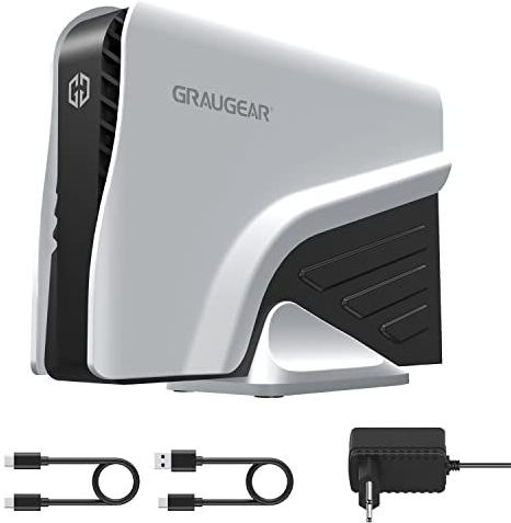 Graugear - G-3501-A-10G - Externe Harde Schijf - Wit - 8TB - USB-C/USB-A