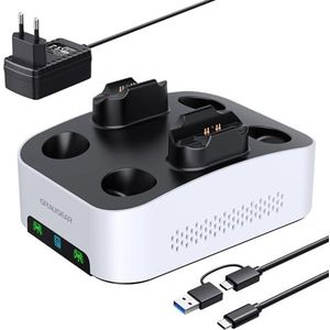 Graugear G-3506-CG-4TB behuizing voor harde schijf + laadstation (3.5"), Harddisk behuizing, Wit