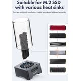 Graugear - G-M2DK-CL - Accessoires voor Harde Schijven - Zwart - Kunststof, Aluminium - Tot 20 Gbit/s