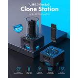 Graugear - G-M2DK-CL - Accessoires voor Harde Schijven - Zwart - Kunststof, Aluminium - Tot 20 Gbit/s