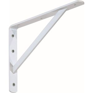 Bronea - 20x Plankdrager met schoor 50 x 33 cm WIT | Schapdrager | Wandsteunen | Industriele plankdragers | Wandplankdragers